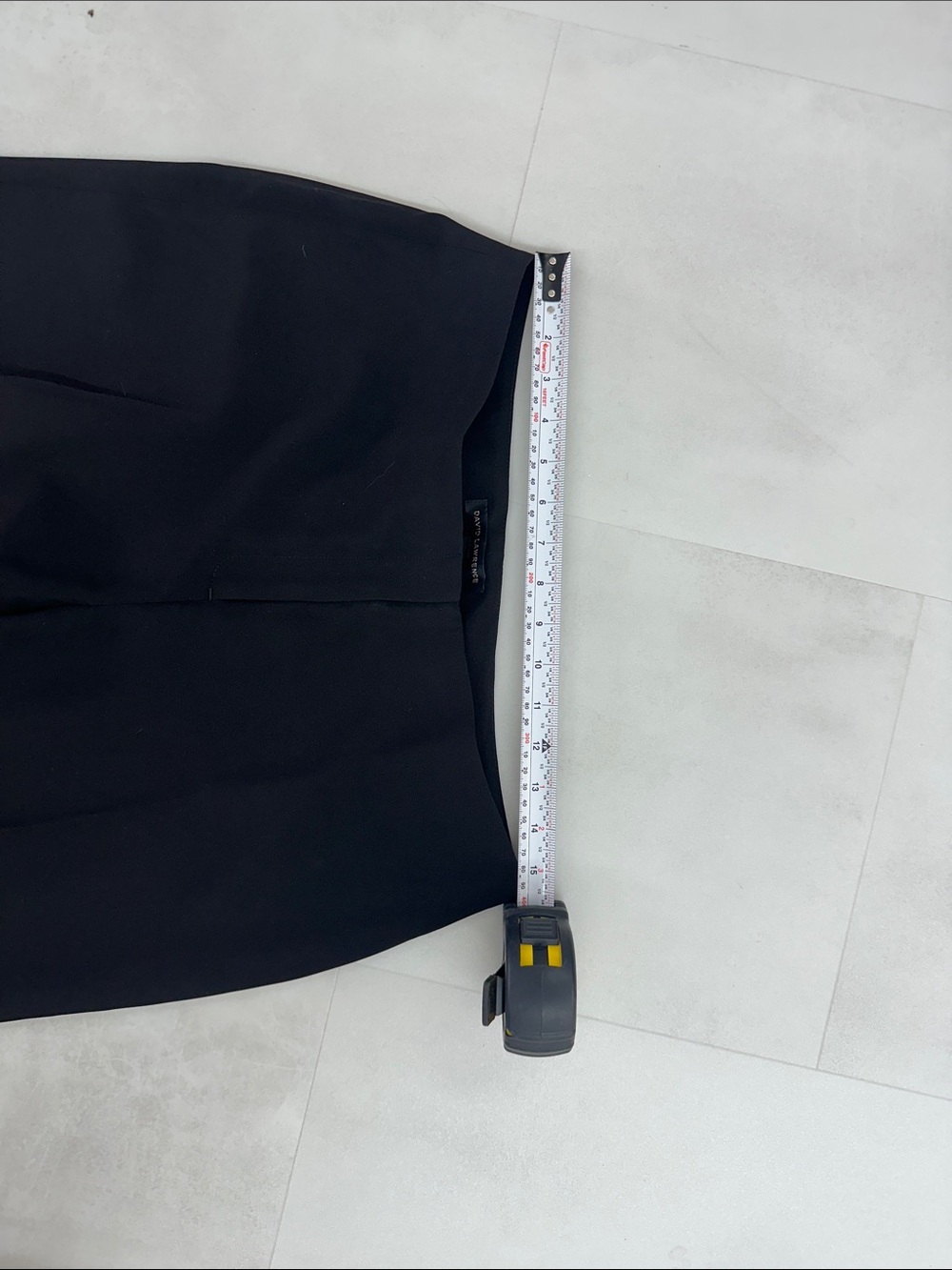 David Lawrence Classic Black Wide-Leg Dress Pants - Picture 4 of 5
